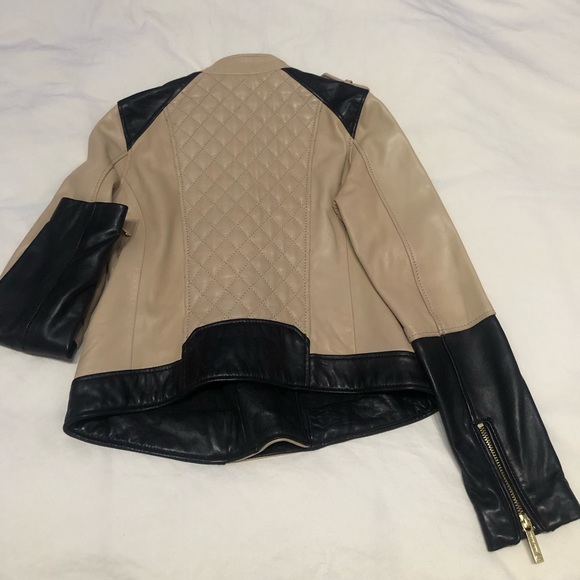 COPY - Michael Kors two toned leather jacket - Picture 4 of 5